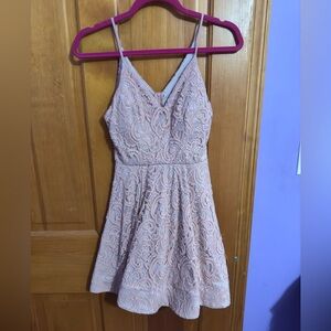 Light pink formal cocktail dress